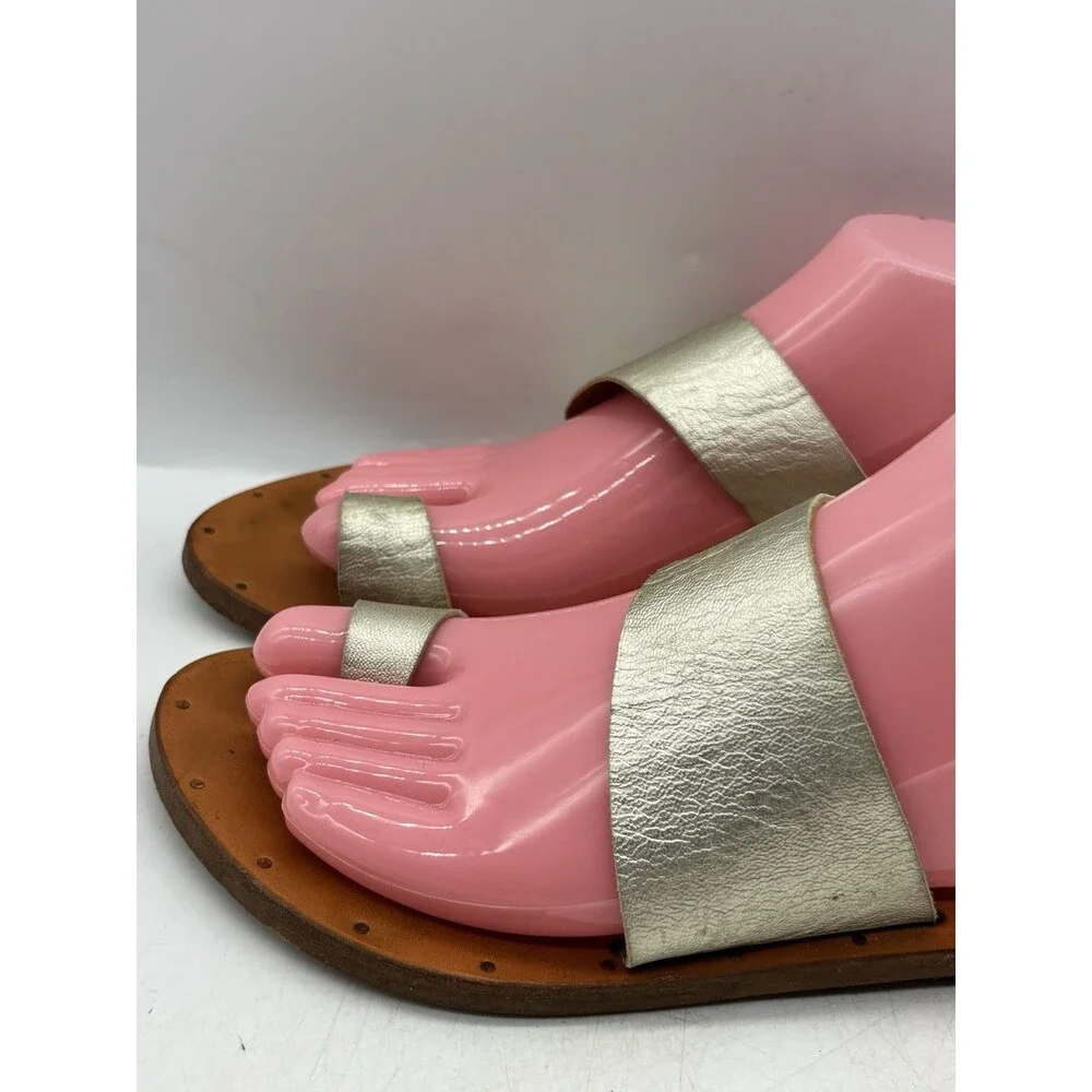 Beek Finch Toe Ring Sandals Handmade Leather Women’s Size 8 Anthropologie